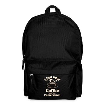 Kaffee-Pommern-Liebhaber - Rucksack - Schwarz - Vorne