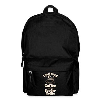 Coffee Border-collie lover - Backpack - black - Front