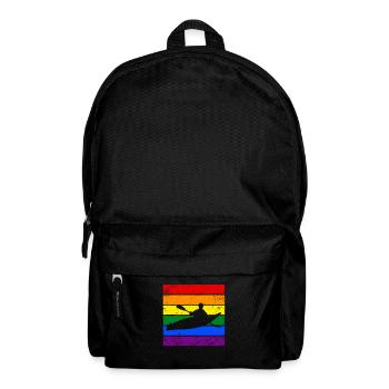 Kanufahren LGBTQ - Rucksack - Schwarz - Vorne