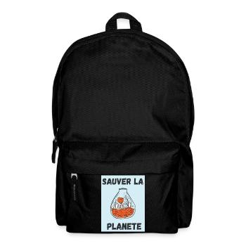 PLANETE. JOUR DE LA TERRE. ECOLOGIE. PLANET. VEGAN - Sac à dos - noir - Devant