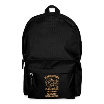 Camping with giant-schnauzer - Backpack - black - Front