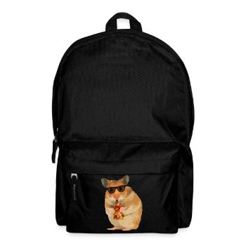 Hamster Pizza Sunglasses - Backpack - black - Front