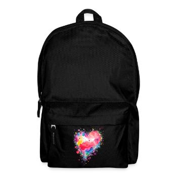 Herz - Rucksack - Schwarz - Vorne