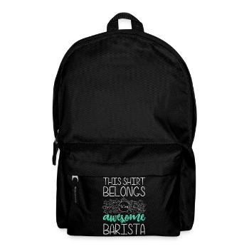 Barista portafilter espresso coffeeshop - Backpack - black - Front