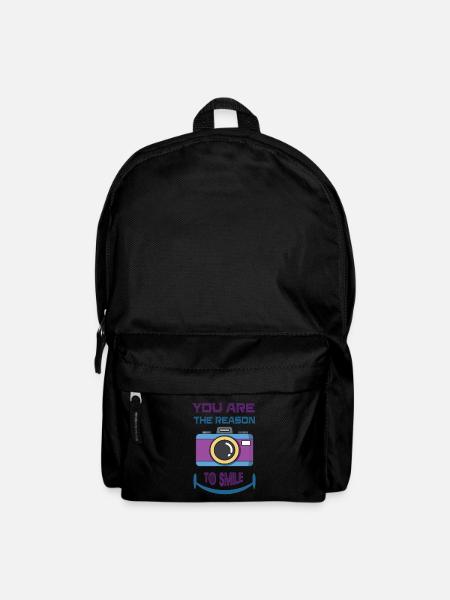 T-shirt with saying, funny saying, gift idea - Backpack - black