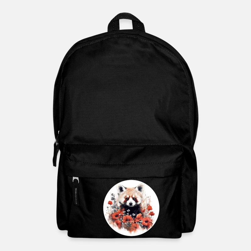 Roter Panda - Rucksack - Schwarz