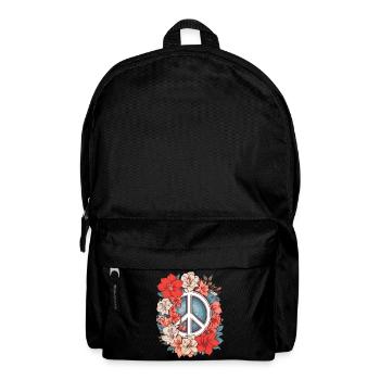 Signe de paix - Sac à dos - noir - Devant