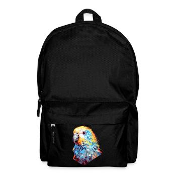Budgie Polygon Bird Budgies - Backpack - black - Front