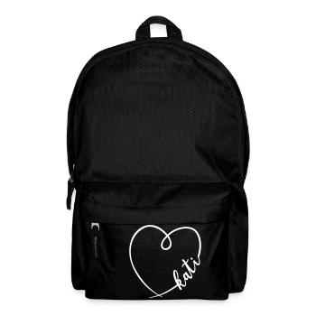 Kati Name Kalligrafie Herz - Rucksack - Schwarz - Vorne
