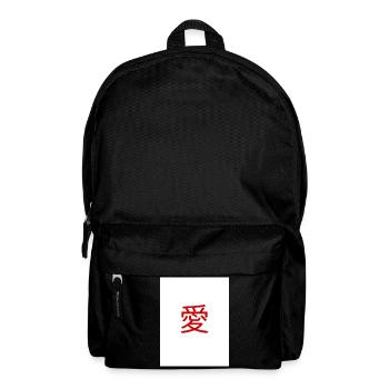 Rotes Liebeskanji Ai - Rucksack - Schwarz - Vorne