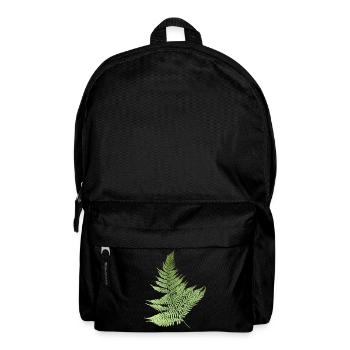 Farn Blätter Farnblätter grün - Rucksack - Schwarz - Vorne