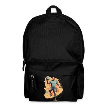 Joueur de handball Streetwear Style iconique - Sac à dos - noir - Devant