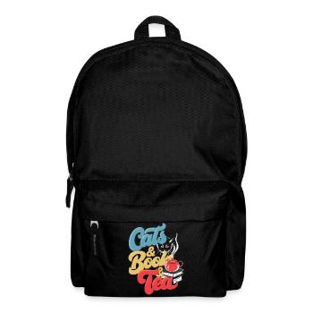Katzen und Tee Druck - Rucksack - Schwarz - Vorne