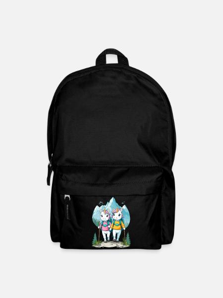 Wanderer Einhörner - Rucksack - Schwarz