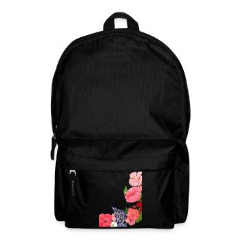 Fleurs d’été Motif Flower Power - Sac à dos - noir - Devant