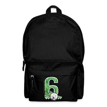 Fussball 6 Jahre - Rucksack - Schwarz - Vorne