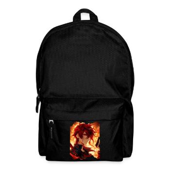 Portrait animé feu n°1 - Sac à dos - noir - Devant