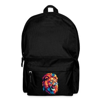 Multicolored Lion - Backpack - black - Front
