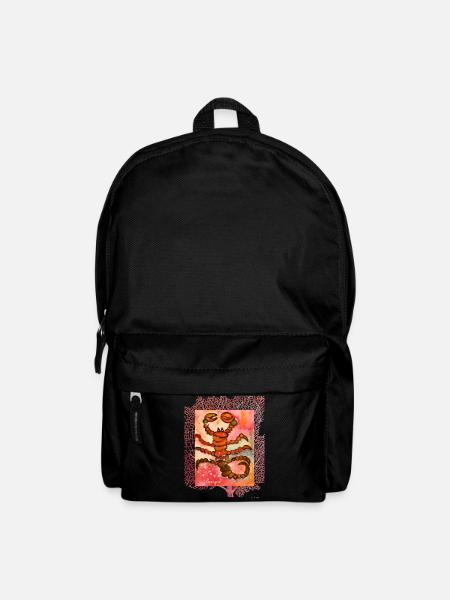 Scorpion astrologique à l’aquarelle artistique - Sac à dos - noir