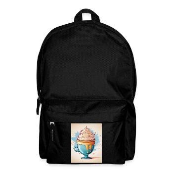 Eisbecher Sommer - Rucksack - Schwarz - Vorne