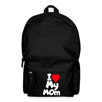 I Love My Mom - Rucksack - Schwarz - Vorne