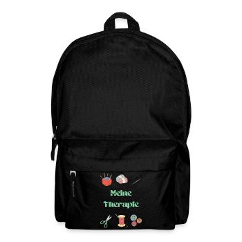 My therapy: crochet & sewing - Backpack - black - Front