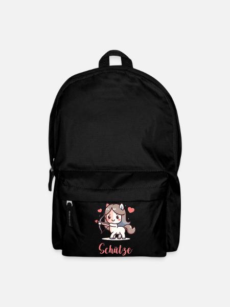 Schütze Design für Sternzeichen-Fans – Kawaii - Rucksack - Schwarz