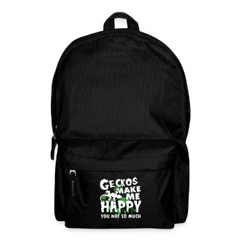 Geckos Make Me Happy - Backpack - black - Front