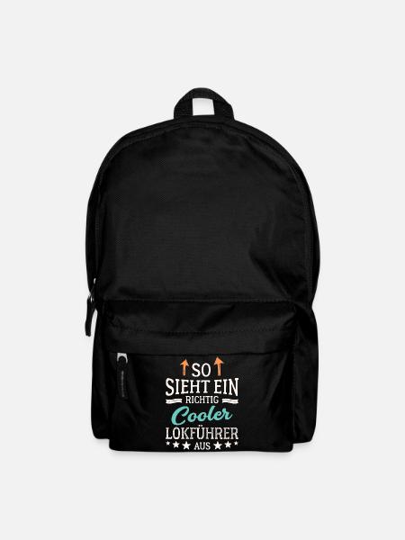 So sieht ein richtig cooler Lokführer aus - Rucksack - Schwarz