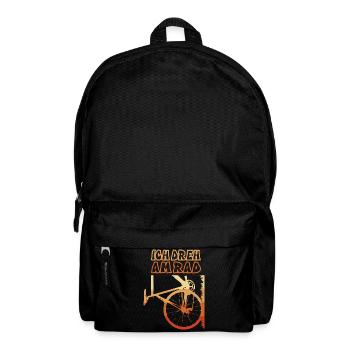 Ich dreh am Rad Radler Spruch Radl Biker Radfahrer - Rucksack - Schwarz - Vorne