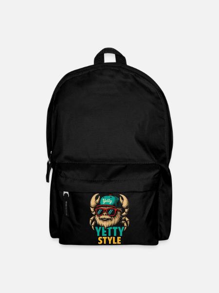 Yetty Style Yeti Graphic - Backpack - black
