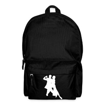 Elegant Dance Couple Silhouette Classical Dance - Backpack - black - Front