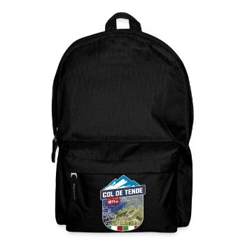 Col de Tende | Colle di Tenda | Sticker - Rucksack - Schwarz - Vorne