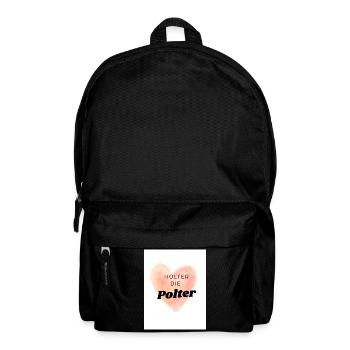 Poltern  - Rucksack - Schwarz - Vorne