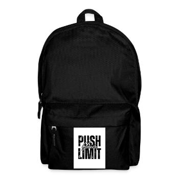 Motivierende Textgestaltung mit starker Typografie - Rucksack - Schwarz - Vorne