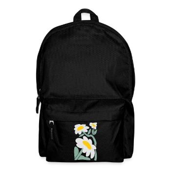 Verspielte Gänseblümchen Illustration - Rucksack - Schwarz - Vorne