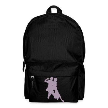Élégante Danse Couple Silhouette Danse Classique Sud - Sac à dos - noir - Devant
