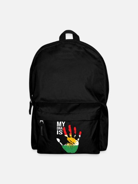 Kurdistan Kurds Hand Design with Flag - Backpack - black