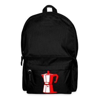 Illustration de cafetière pour les amateurs de café - Sac à dos - noir - Devant