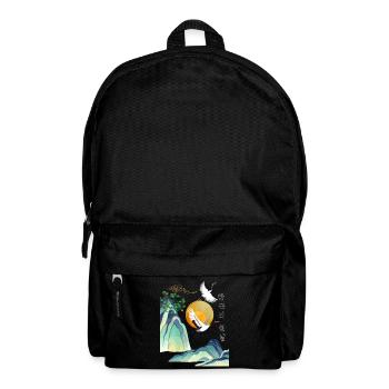 Korean Seollal Design – Cranes and Sun - Backpack - black - Front
