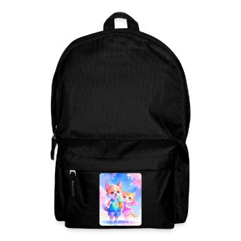 Hündchen, Kätzchen & Eiscreme - Rucksack - Schwarz - Vorne