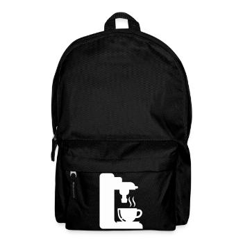 Espresso Maschine Outline Kaffee Illustration - Rucksack - Schwarz - Vorne