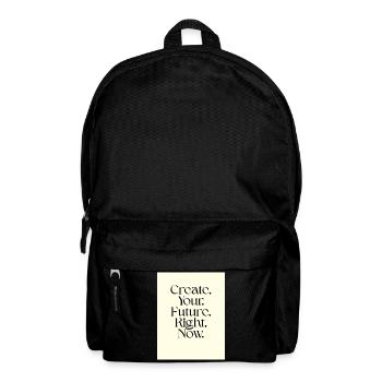 Créez votre avenir dès maintenant Typographie - Sac à dos - noir - Devant
