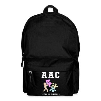 Communication AAC Langue des signes SLP - Sac à dos - noir - Devant