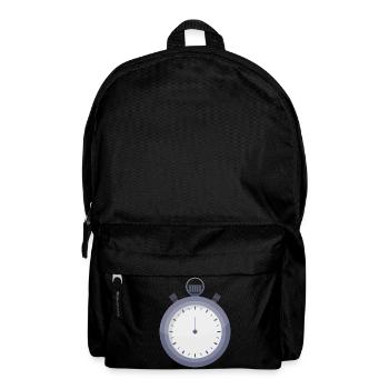 Stoppuhr - Rucksack - Schwarz - Vorne