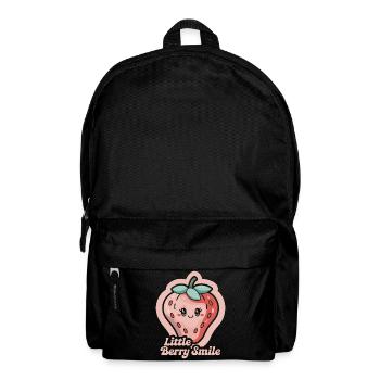Little Berry Smile - Erdbeere - Rucksack - Schwarz - Vorne