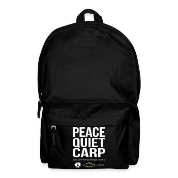 Peace, Tranquility, Carp, Fishing, Fun - Backpack - black - Front