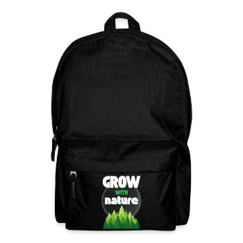Grandir avec la nature - Sac à dos - noir - Devant