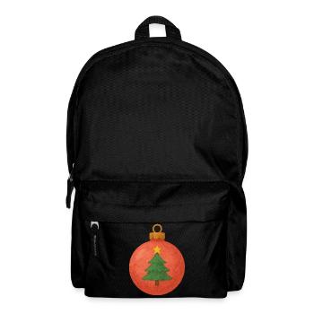 Bal de Noël avec sapin de Noël - Sac à dos - noir - Devant