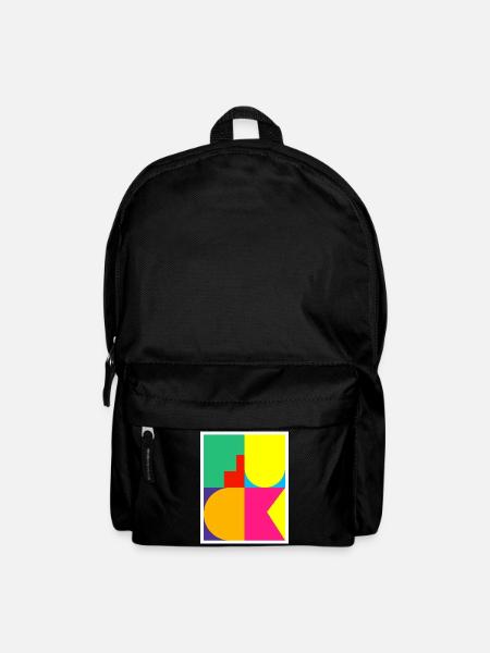 Pop-Art-F-Wort - Rucksack - Schwarz